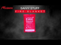 Manta de la fibra de vidrio del fuego de la emergencia a prueba de calor para el hogar y la escuela