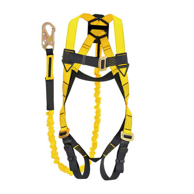 comprar arnés lleno del cuerpo del ANSI del cuerpo negro de 45m m de la seguridad amarilla del arnés con el acollador Fabricación en línea