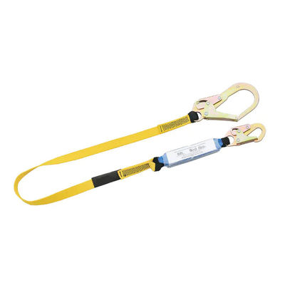 comprar seguridad ajustable Lanyard Roofing Fall Protection de los ganchos del doble del poliéster de 30m m Fabricación en línea