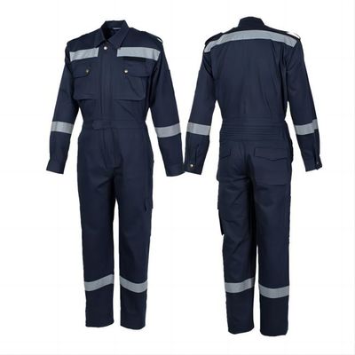 comprar Traje de mono de seguridad transpirable 100% algodón ignífugo para protección personal Fabricación en línea