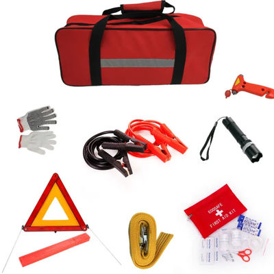 comprar Bolso rojo con impresión de logotipo Kit de emergencia de carretera para automóviles y automóviles con vida útil de 2 años Fabricación en línea