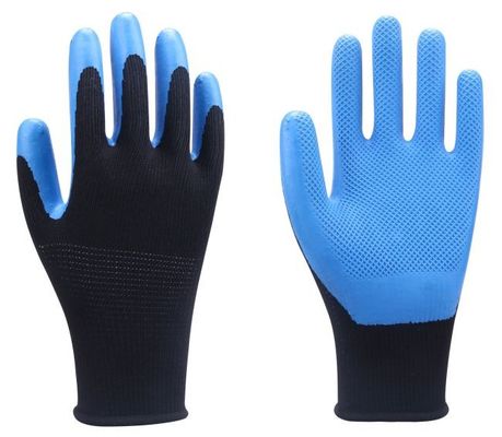 comprar Artículo resistente del látex de Eco del indicador de los guantes 10 del resbalón inconsútil del poliéster Fabricación en línea