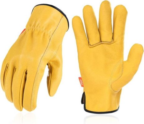 comprar Guantes de cuero de mano resistentes a la lágrima con diseño de destreza y fácil de quitar para el trabajo de seguridad Fabricación en línea