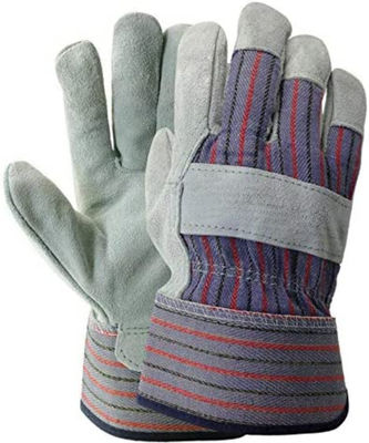 comprar Apretón del puño de la seguridad de los guantes de cuero de la mano del indicador 8 - 12 gran contra el CE de los rascados Fabricación en línea