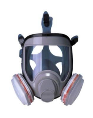 comprar Defensa de gas del polvo de la máscara del respirador del polvo de la TPE Grey Full Face Respirator Protection Fabricación en línea