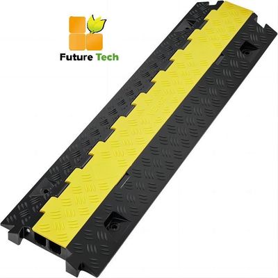 comprar Badén de goma del perfil bajo del canal de la chepa 2 de la velocidad del protector del cable al aire libre Fabricación en línea