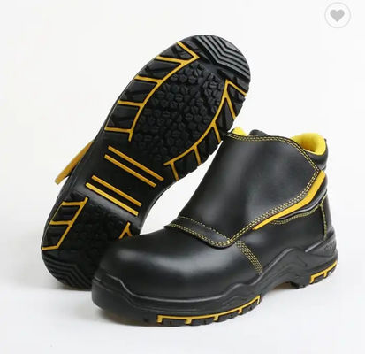 comprar Resistencia a altas temperaturas S3 SRC Sapatos de seguridad contra golpes de soldadura Botas de cuero para uso industrial Fabricación en línea