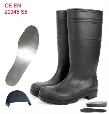 comprar Choque anti de goma de la bota de goma del Pvc de Gumboots de la seguridad en el trabajo S5 Fabricación en línea