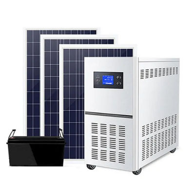 comprar Sistema solar de 5000W fuera de la red con entrada de corriente continua de 48V y onda senoidal pura de 220V para energía doméstica Fabricación en línea