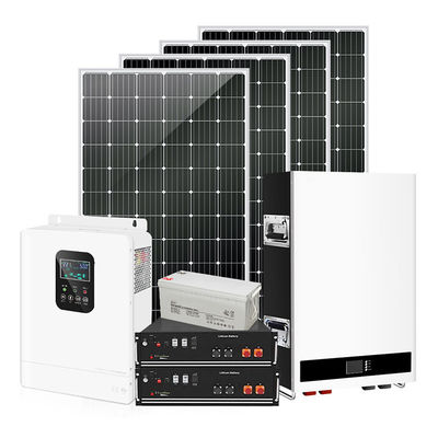 Comprar Kit solar completo fuera de la red con baterías de litio 1000W-7200W para suministro de energía independiente Fabricación en línea
