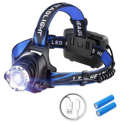 comprar 300 lumens Brillo impermeable IPX4 Ángulo ajustable faro LED linterna para acampar y senderismo Fabricación en línea