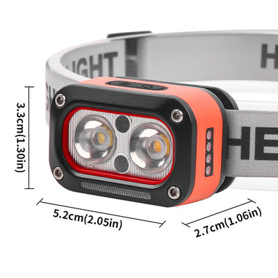 comprar Faros LED 200-400 lumens IPX4 a prueba de agua con ángulo de luz ajustable para actividades al aire libre Fabricación en línea