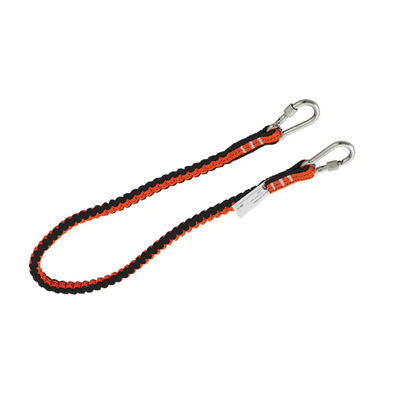 Un buen precio. Cordón de seguridad ajustable de poliéster con ganchos de acero inoxidable para sujeción en el trabajo 900-1400 mm en línea