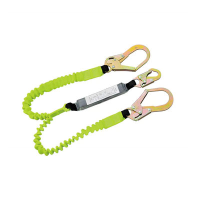 Un buen precio. 50 mm de carga pesada de la cinta de absorción de choque de arresto de caídas de la cuerda con longitud ajustable 1380 mm-1800 mm y absorción de energía de dos patas en línea