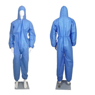 Un buen precio. Traje médico de la bata de SMS de S-2XL de la seguridad de la ropa protectora disponible azul de la bata en línea