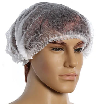 Un buen precio. casquillo Bouffant disponible no tejido del casquillo de la cabeza 14gsm con la banda elástica el 18in el 19in en línea