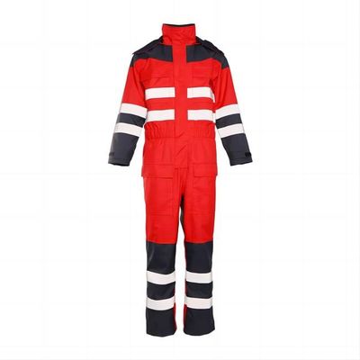 Un buen precio. Traje de trabajo ignífugo impermeable a prueba de aceite Mono FR con 98% poliéster 2% fibra de carbono en línea
