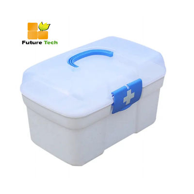 Un buen precio. Caja multifuncional casera de Kit Double Layer First Aid de los primeros auxilios del viaje con la medicina en línea