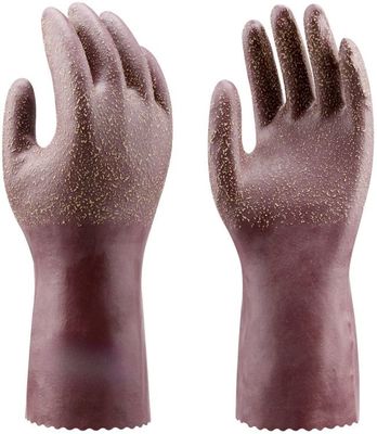 Un buen precio. Guantes de cuero de gama alta granulares del látex resistente químico de los guantes del XL XXL en línea