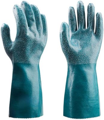 Un buen precio. 10 guantes resistentes químicos del nitrilo del XL para el aceite de dirección químico que procesa logística en línea