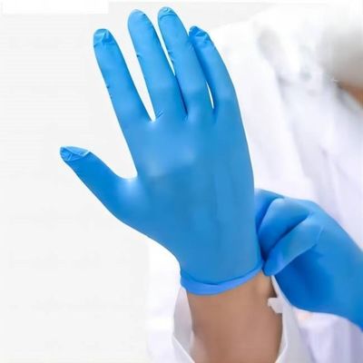 Un buen precio. Guantes de nitrilo libres de polvo certificados CE con agarre texturizado en la punta de los dedos para el trabajo de seguridad en línea