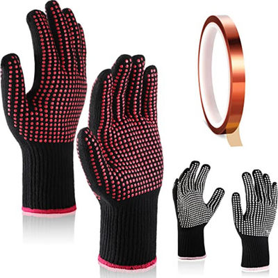 Un buen precio. Guantes resistentes al calor con diseño de silicona de doble cara y material de poliéster transpirable resistente al calor para trabajos de protección en línea