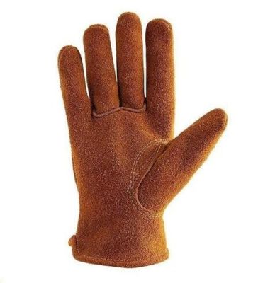 Un buen precio. Guantes de cuero resistentes al calor, flexibles de usar para seguridad en soldadura y construcción en línea