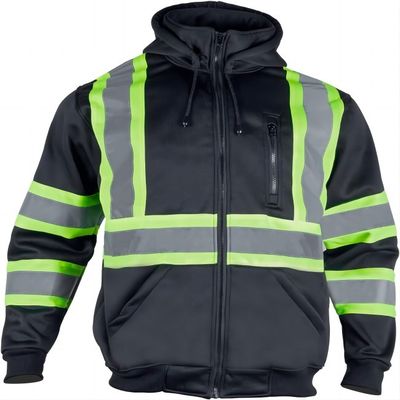 Un buen precio. Workwear reflexivo 100% del invierno reflexivo de la chaqueta de la seguridad del poliéster con el ANSI de las sudaderas con capucha en línea
