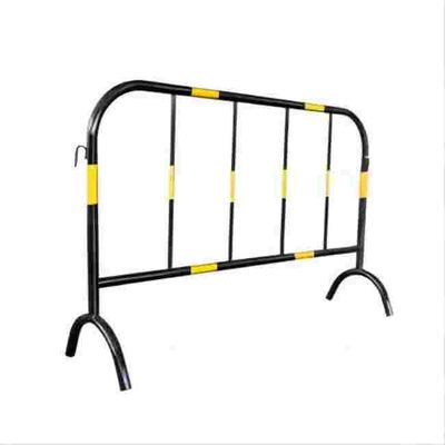 Un buen precio. accesorios negros amarillos de la seguridad en carretera de Cades de la barrera del camino del tráfico del metal del 100cm con el gancho en línea