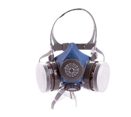 Un buen precio. Escudo de los respiradores de la media máscara del silicio del ABS del PPE para la seguridad de los productos químicos 17 el x 12.5cm del gas en línea