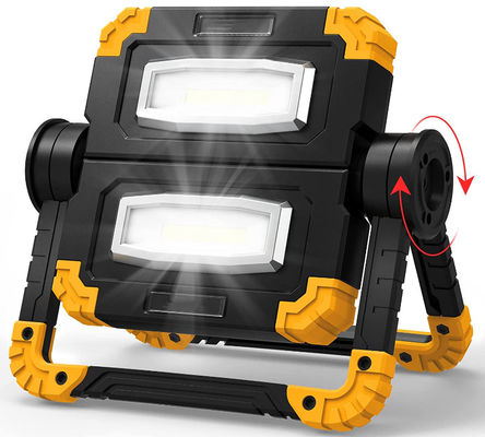 Un buen precio. Luz de trabajo LED portátil recargable con 2000 lúmenes de rotación de 360 grados y batería de 5000 mAh en línea