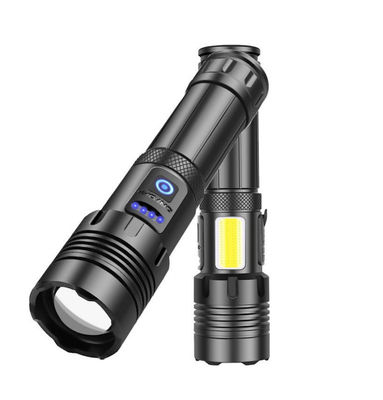 Un buen precio. 1500 lumens lámpara de linterna de antorcha LED con enfoque ajustable e IPX4 a prueba de agua para acampar y uso de emergencia en línea