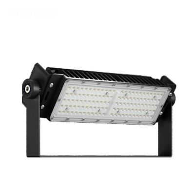 Un buen precio. IP66 Nivel y opcional 3000-6500K CCT FT100W Luz de inundación LED para aeropuertos y edificios grandes en negro y plata en línea